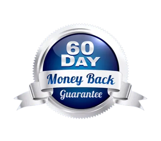visiflora -60-day risk-free money-back guarantee badge
